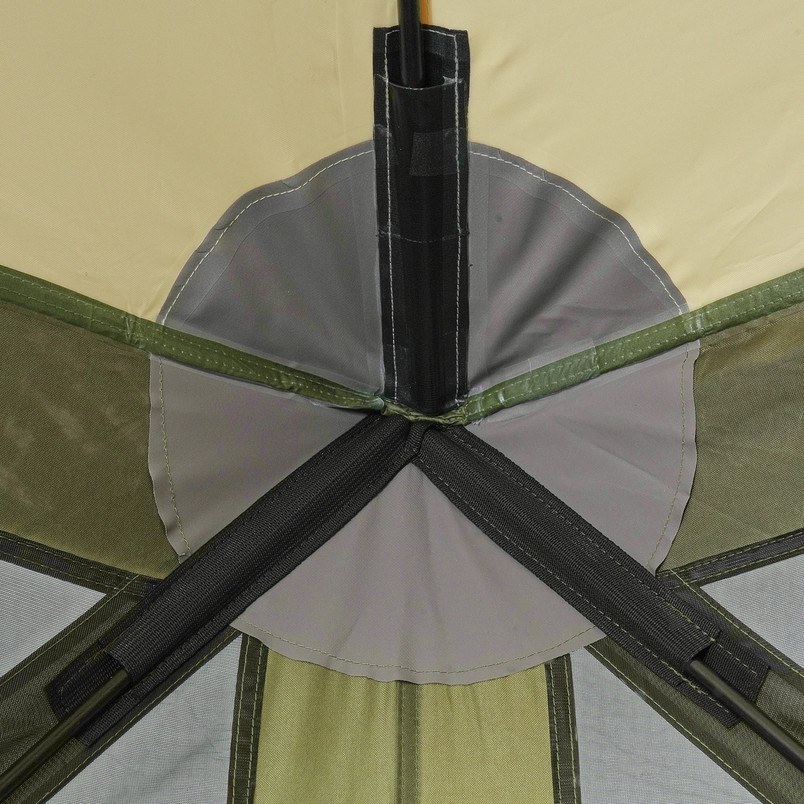 Pop Up Gazebo Canopy With Mesh Mosquito Netting And Privacy Panels_voghion.com